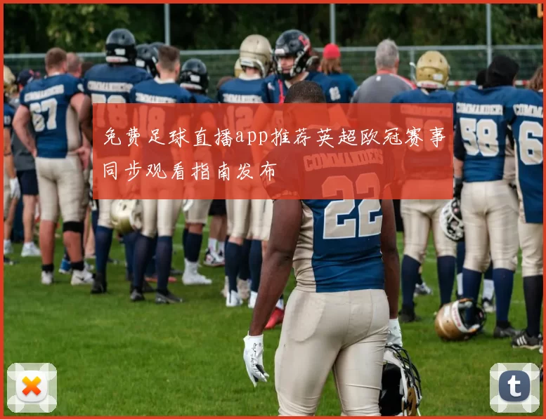 免费足球直播app推荐英超欧冠赛事同步观看指南发布