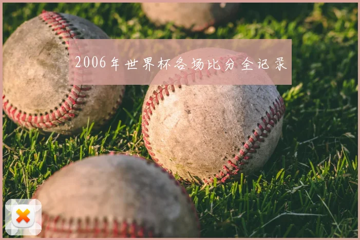 2006年世界杯各场比分全记录